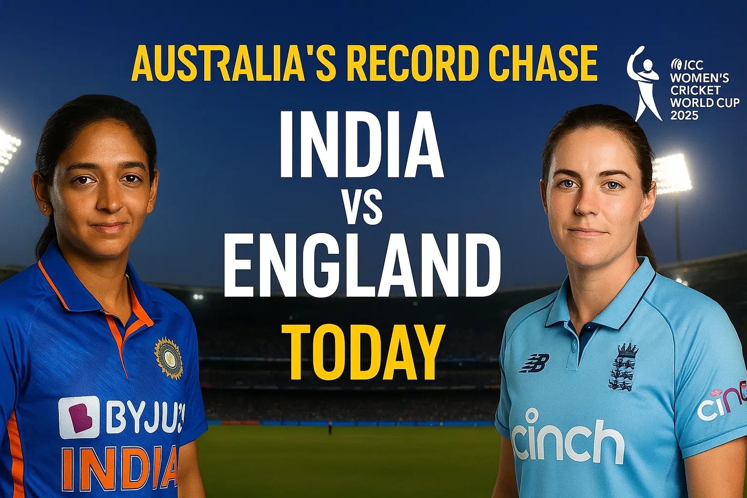 India vs England Match Preview 2025 Women’s World Cup | Australia Breaks Record vs India