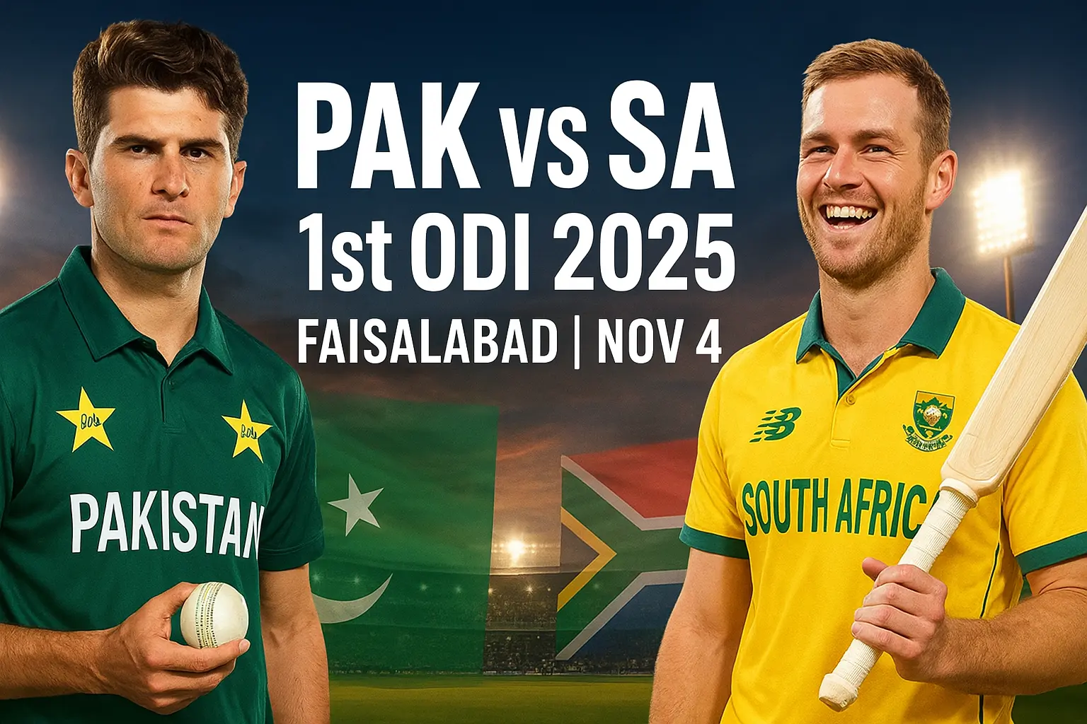 South Africa national cricket team vs Pakistan national cricket team 1st ODI Preview